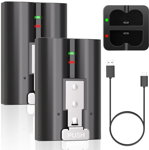 JYJZPB 7200mAh Quick Release Ultra Battery for Ring Pro/Plus, 2Pack V4 Rechargeable Battery Pack with Charger Station, for Ring Doorbell Camera 2/3/3+/4, Stick Up Cam (2nd & 3rd Gen) and Spotlight Cam