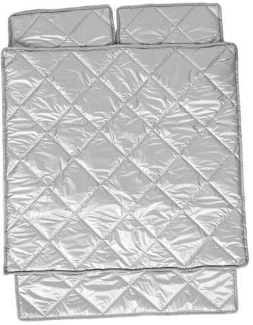 Cabilock Housse de Réfrigérateur-congélateur Isolante en Tissu Oxford Argenté Couvercle Magnétique, Protection Polyvalente et Isolante pour Électroménagers Domestiques