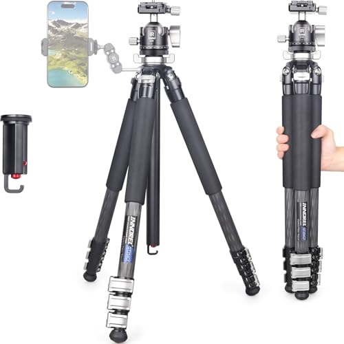 Innorel Carbon Fiber trépied gt254cf Professionnel Compact Portable Appareil Photo Reflex numérique trépied à Faible gravité Centre à rotule profilée Colonne Centrale Support d'appareil Photo léger