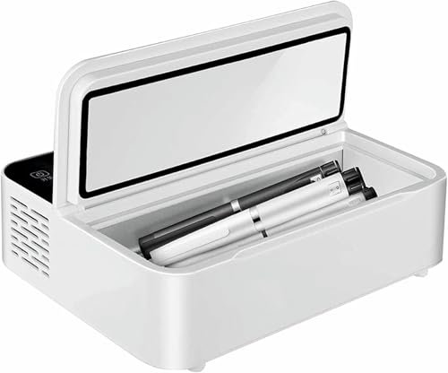 Scatola refrigerata per insulina 2-8 ℃ Refrigerante per medicinali a Temperatura costante Frigoriferi Portatili per Auto Copertura Protettiva Dispositivo di Raffreddamento o Famiglia da Viaggio