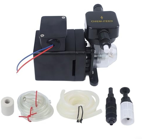 Zilimontt Swimming Pool Dosing Pump C-660P 13L/H Flow Rate With Automatic Control System 60W Motor For Water Treatment Maintenance,Portable Water Pump