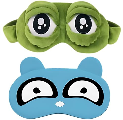 2 Stück Schlafmaske Lustig, Schlafmaske Kinder, Lustige Schlafmaskes Für Erwachsene Und Kinder, Schlafbrille Kinde