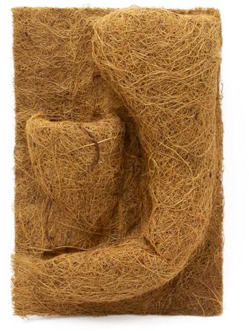 Kokosfaserrückwand mit Pflanztasche zur dekorativen Gestaltung von Terrarien (20x30 cm)