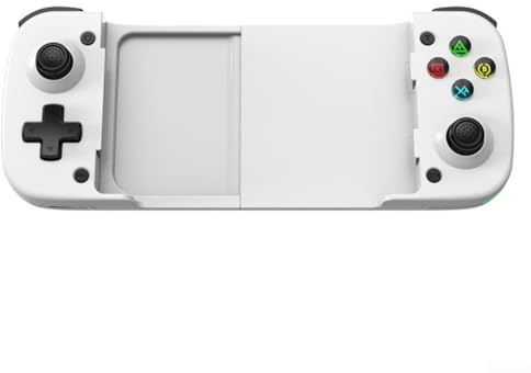 HEIBTENY Controller da gioco estensibile con joystick effetto Hall, pulsante di ritorno, design ergonomico, polling 800 Hz, per Switch, per PC, per Android, per telefoni iOS 128-182 mm (bianco)