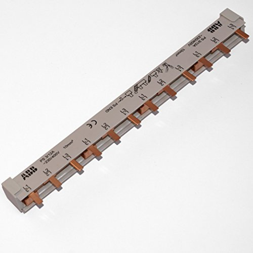 ABB Sammelschiene PS 3/12A, Grau, Kunststoff, DIN-Schienenmontage, 12 Pole, 63 A, 400 V, TERMINAL_BLOCK