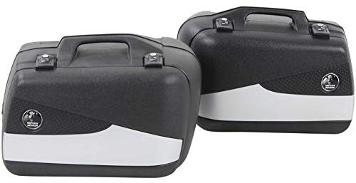 H&B Motorradkoffer Koffersatz Junior Flash 40, schwarz/Silber, Unisex, Sommer, Kunststoff