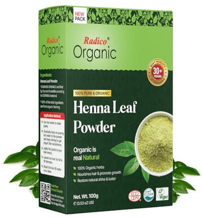 Radico Henna Pulver Farblos Bio, Vegan 100g