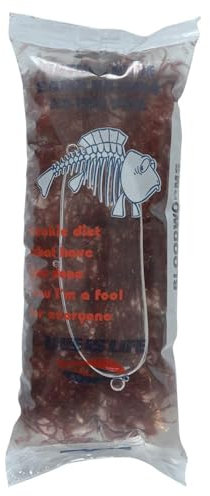 Zoo-Papp Rote Mückenlarven lebend Futter Chironomus aprilinus in 90 ml oder 45 ml Tüten | Immer frisch, im Sommer mit Icepacks + Styroporkiste geliefert Lebendfutter für Zierfische | (10 x 90ml)