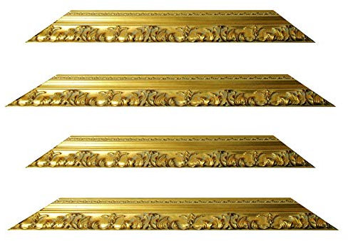 Barockrahmen gold fein verziert 979 ORO, Bilderrahmen barock gold mit feinen Verzierungen sehr detailreich aus massiv Holz