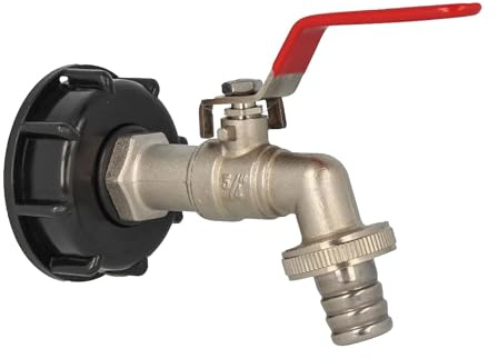 tecuro Kugelauslaufhahn mit Verschraubung für IBC Tanks - 2 Zoll x 3/4 Zoll