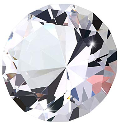 BSTKEY Kristalldiamant-Briefbeschwerer – Glasornament, Fotografie, Kunst, Display, Hochzeit, Party, Dekoration, funkelnde Dekorationen, Sonnenlicht reflektieren (100 mm)