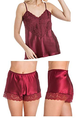 undercover underkläder dam satin kamisole kami & franska knickers storlek 10-26