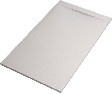 OLIMPO DOCCE - Piatto doccia in marmoresina Bianco effetto pietra cemento V