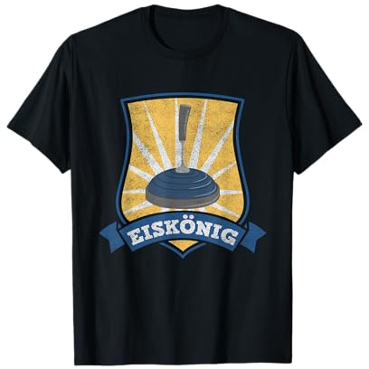 Eisstock Geschenk für Stockschütze Eiskönig I Stocksport T-Shirt