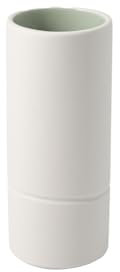 like. by Villeroy und Boch it's my home Vase M mineral, elegante Blumenvase für kunstvolle Gestecke, Premium Porzellan, grün, weiß, Handwäsche
