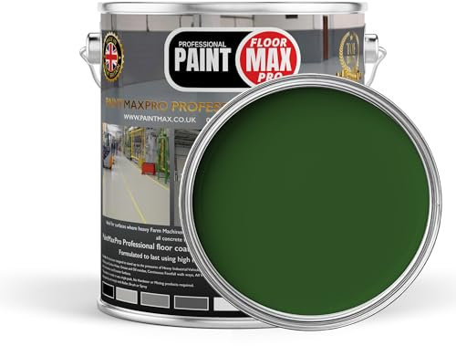 PaintMax Industrial PU350 Polyurethane Concrete Floor Paint Coating (Leaf Green, 10 Litre)