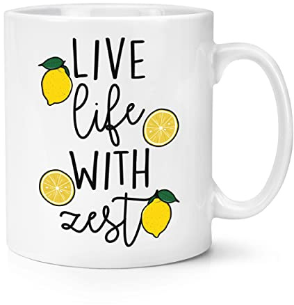 Live Life Con Zest Limone 10oz Tazza