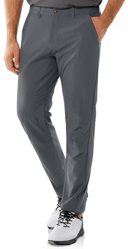 33,000ft Pantalon de golf pour homme, respirant, extensible, à séchage rapide, long, pantalon de golf, gris, 30W / 30L