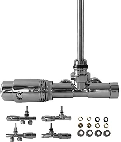 AQUA HEATING Heizkörperthermostat Heizkörperventil Thermostatventil Unico H2006CH, Thermostat für Heizkörper, Heizkörperregler & Temperaturregler, Heizung Zubehör Chrom 1 Loch