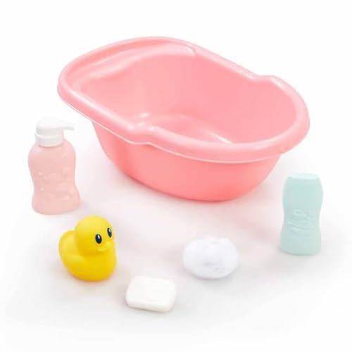 Little Lot Cupcake Dolly Bath Set For Children From 3 Years Early Learning Centre Bath Toys Baby Doll Accessories ELC Toddler Dolly Bathroom Set