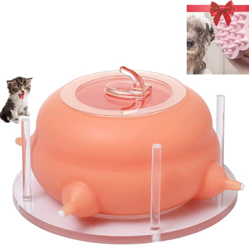 ZWEBY Miracle Nipple Puppy Feeder per più Cuccioli - Formula Sostitutiva del Latte Perfetta per Cuccioli e Gattini Appena Nati, 4 tettarelle - Spazzola da Bagno per Animali in Omaggio