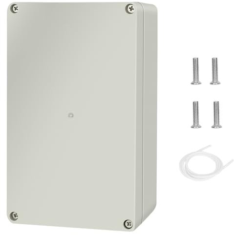 Scatola Derivazione Esterna, Scatola di collegamento elettronica IP65 Impermeabile, Scatola di giunzione in ABS,Scatola Di Progetto Elettrico,ABS Plastica All'involucro Custodia,20 x 12 x 7.5 cm