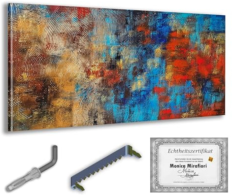 Monica Mirafiori I 100% HANDGEMALT I Gemälde Carpe Diem 120x60cm | Gemälde Handgemalt | Acrylgemälde | Sehr Großes Acrylbild I Moderne Kunst I Kunstbilder