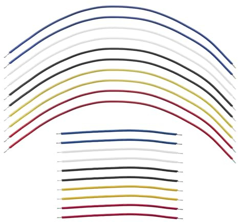 Create idea 20 St¨¹ck Elektrische Gitarre Draht 8.8cm/18.8cm Gitarre Draht Kabel f¨¹r Elektrische Bass Rot/Schwarz/blau/Gelb/Wei? Gitarre Schaltung Anschluss Draht Kabel