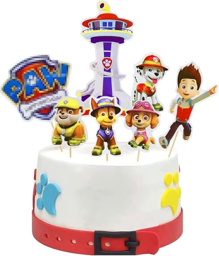 Tortendekoration Cake Topper Set,7 Stück Tortendeko,Happy Birthday Tortenaufsatz,Muffin Deko,Cupcake Topper Deko,Kindergeburtstag Party Geburtstag Deko Tortendeko Geburtstag Mädchen Junge