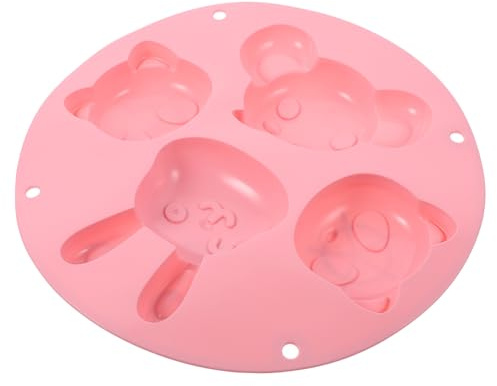 Zerodeko Molde De Silicona Para Hornear Pasteles Diy, Molde Antiadherente De Silicona Rosa, Tamaño Mediano, Para Repostería Casera, Fabricación De Chocolate y Gelatinas, Utensilio De Cocina Doméstica