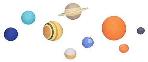 NOENNULL 9-teiliger Sonnensystem-Modellbausatz, Planetenmodell, Astronomie, Wissenschaft, STEM, Weltraumlernen Kinder, Pädagogisches Im Vorschulalter und