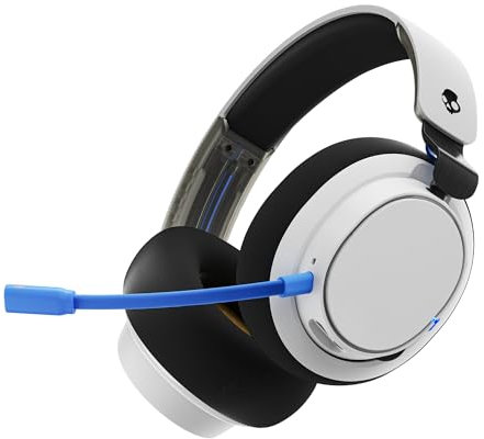 Skullcandy SLYR Pro Wireless Multi-Platform Over-Ear Gaming Headset with Ultra Low Latency USB-A Transmitter, Compatible with PlayStation or Xbox, PC, Nintendo Switch - Black/Blue