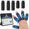 COMFORTCALM 5pcs Fundas de Dedos de Gel - Terapia Fría y Calor - Artritis, Tendinitis, Dolor e Hinchazón - Bolsa Hielo Dedos - Mangas de hielo dedos - Pinza acupresión - Compresas gel frío dedos