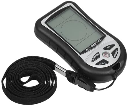 HEMOTON Handheld Outdoor Device Digital Barometer Compass for Hiking Camping Fishing Mountaineering