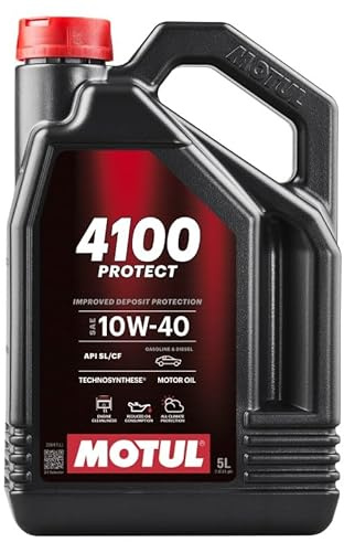 MOTUL Motoröl 10W-40 4100 Teilsynthetiköl Motor Öl ACEA A3/B3 API SL API CF Protect 5L