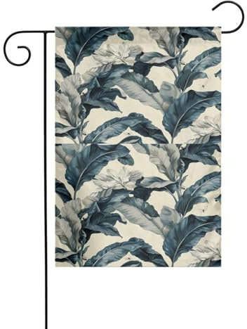 YYHWHJDE Grand mât de drapeau de jardin en forme de feuille de bananier - Décoration de cour - 30,5 x 45,7 cm