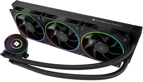 Thermalright TR Aqua Elite 360 V5 ARGB Black CPU-Flüssigkeitskühler, 360mm Radiator, Pumpengeschwindigkeit 2800 U/min, Kompatibel mit AM4/AM5, Intel LGA1150/1151/1200/1851/1700