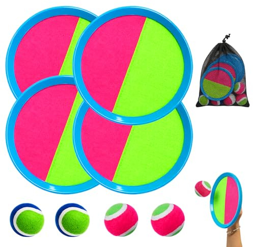 Zouonou Klettballspiel Kinder Strandspielzeug | Kinder Strandspielzeug, Outdoor Wurfspiel Kinder Set, Mit Tragetasche, Garten Strand Pool Spiele Für Erwachsene