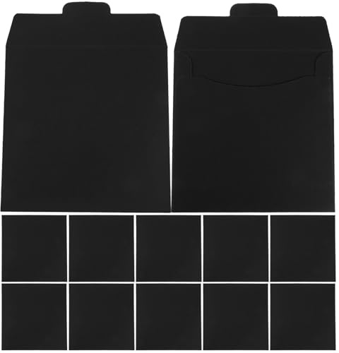 Zerodeko 20 Pezzi Sacchetti per Imballaggio CD e Dvd in Carta Kraft, Custodie Resistenti per Protezione e Conservazione Dischi, per Uso Professionale e Domestico