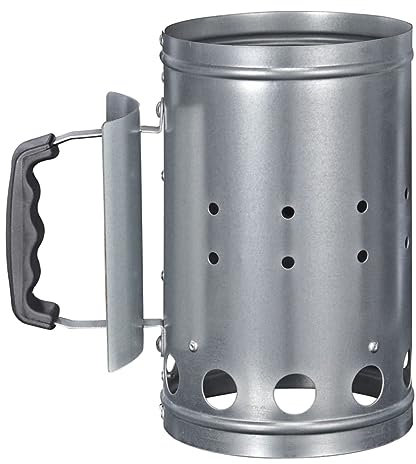 HI, 60061, Accendifuoco per barbecue in metallo, colore: argento, 1 pezzo