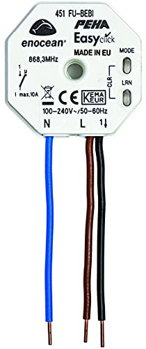 peha Honeywell D 451 FU-B EBI Easyclick EnOcean Baldachin Funkempfänger Bidirektional, 1 Kanal für Smarthome Anwendungen