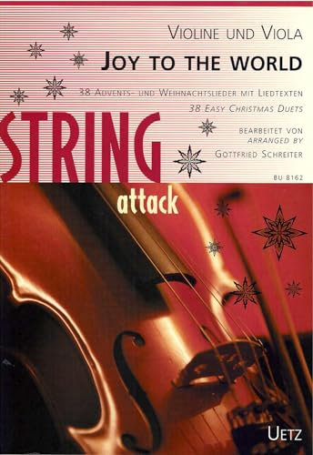 Joy To The World. 38 Advents- und Weihnachtslieder mit Liedtexten für Violine und Viola (Spielpartitur)