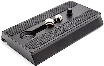 vhbw piastra a sgancio rapido compatibile con Manfrotto Q5, 701HDV fotocamera, DSLR, camera digitale, attacco per cavalletto