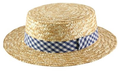 Classic Italy - Boater Kreissäge Strohhut Le Bouchon - Size 56 cm - bleu