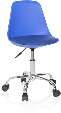 hjh OFFICE 742017 Barn- och ungdomsstol Fancy II - Ung och kul design till fantastiskt pris!, Mycket bekväm, mjukt stoppad stol, Steglös justering av sitshöjden, Stort färgurval