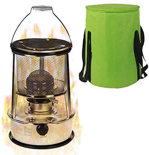 Quemador de calefacción doméstico con Bolsa de Transporte Calentador de Aceite de Queroseno Rojo Blanco Estufa de Campamento al Aire Libre para Calentar cocinar Agua hirviendo Calentador de