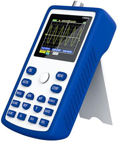 Oscilloscope portatif, multimètre oscilloscope | Oscilloscope numérique LCD portable à canal unique | Oscilloscope de poche Test de tension/courant Portable 500Msa/s taux d'échantillonnage Yunfang