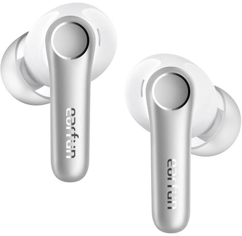 EarFun Air Pro 4 Bluetooth Kopfhörer mit Adaptive Hybride Geräuschunterdrückung, aptX Lossless, Hi-Res Audio, LDAC, 6 Mikrofone cVc 8.0 KI Anrufe, 52H Akku, Multipoint, Bluetooth 5.4, In Ear Detection