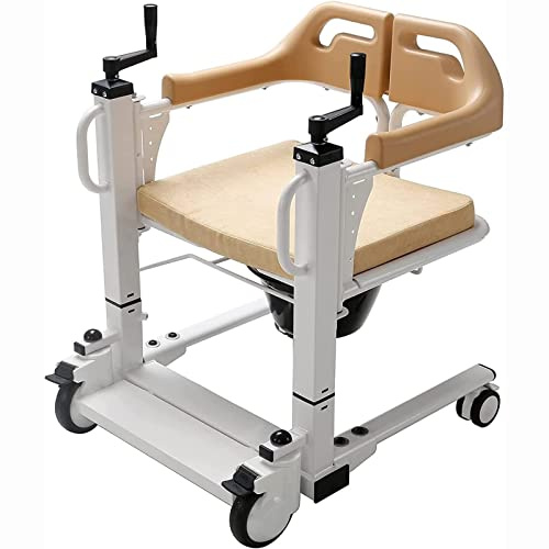 Rollstuhllift, Kräne für ältere Menschen, Badezimmerrollstühle, Badezimmerstuhl mit Toilettenstuhl für behinderte ältere Menschen, Duschstuhl mit Rädern, einfach zu bedienen