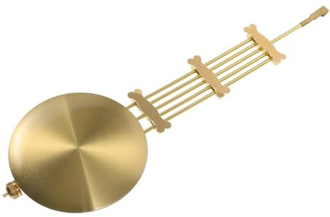 Veemoon Ersatzpendel Für Pendeluhr Aus Leichter Metalllegierung Präzise Zeitmessung Kompatibel Mit Wanduhren Selbstgemacht Uhrwerk Zubehör Goldfarben